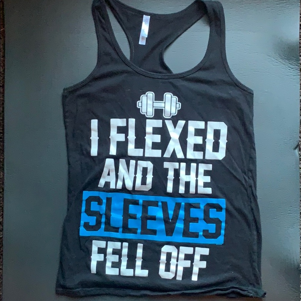 Black Workout Racerback Shirt (Size Large)